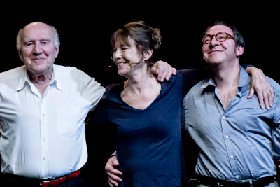Michel Piccoli, Jane Birkin et Hervé Pierre (Crédit: Gilles Vidal)